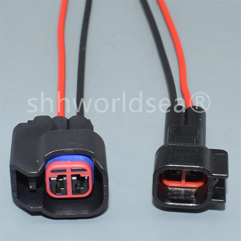 1Sets 2 Pin 1.5mm Female EV6 EV14 Car Fuel Injector Connector Female Male For Dodge LS2 LS3 GM 7283-5967-30