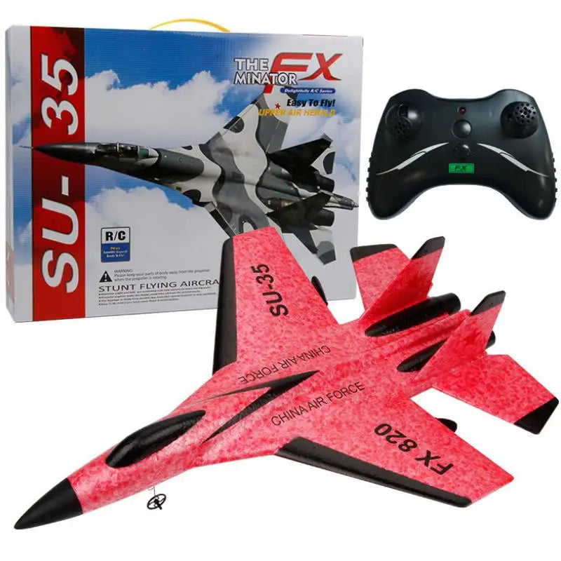 FX620 RC Plane Toy Cessna 150m Jet Su35 Electric Foam Flyer Remote Control Hawker Glider Airplane Model 2.4G Hand Throw Wingspan