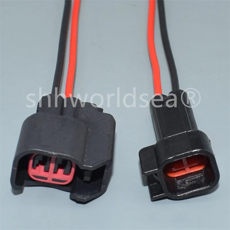 1Sets 2 Pin 1.5mm Female EV6 EV14 Car Fuel Injector Connector Female Male For Dodge LS2 LS3 GM 7283-5967-30