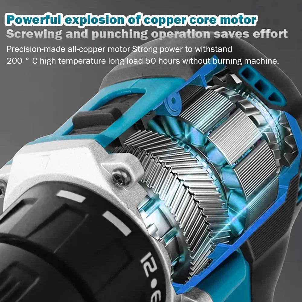 Original Makita DDF487 Cordless Driver Drill Brushless Electric Impact Screwdriver Rechargeable Power Tool 18V With battery