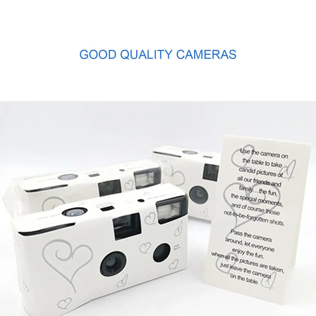 1-6 PCS Retro 27 Photos 35mm Disposable Film Camera Manual Fool Optical Camera Children's Gift Single Use Camera Film Sets ﻿