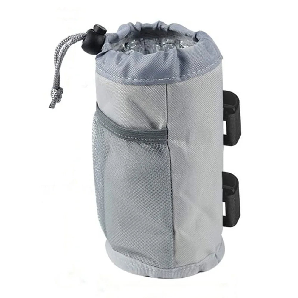 Water Bottle Pouch Drawstring Thermal Insulation Layer Cart Cup Holder Kettle Carrier Bag Bike Storage Pocket Water Bag