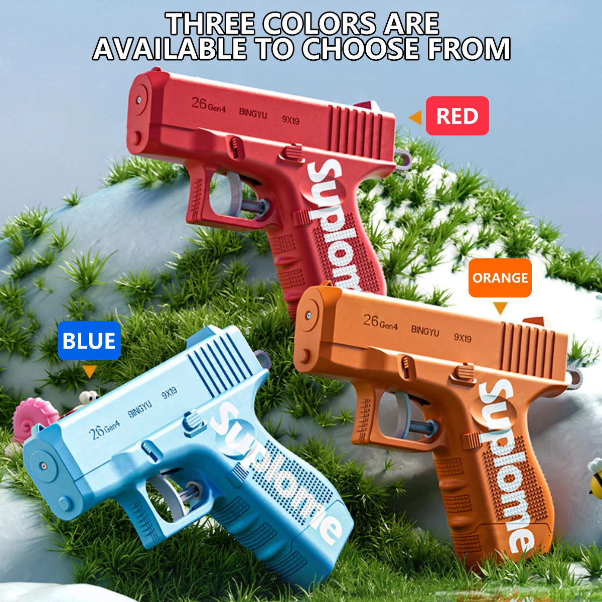 Children's prank creative double-sided water gun outdoor prank water gun toy funny mischief reverse spray water