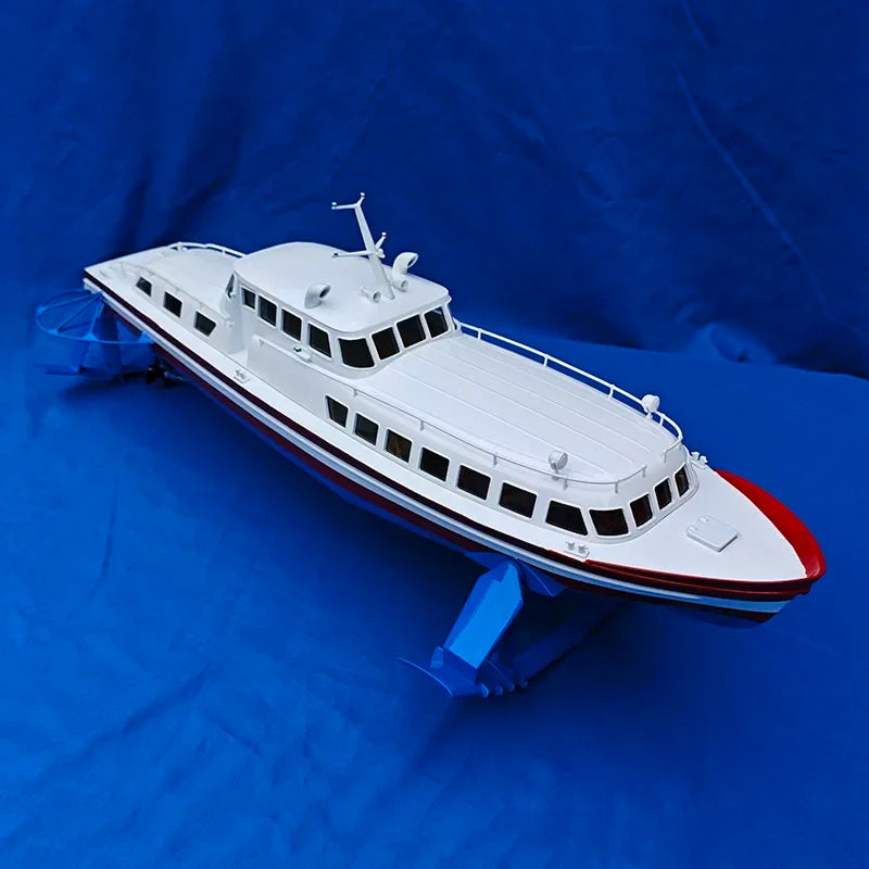 1/30 RC Finished Boat PT20 Hydrofoil Boat Model Kit DIY Hand-Assembled Boat Model Toy Gift Remote Control Yacht Model