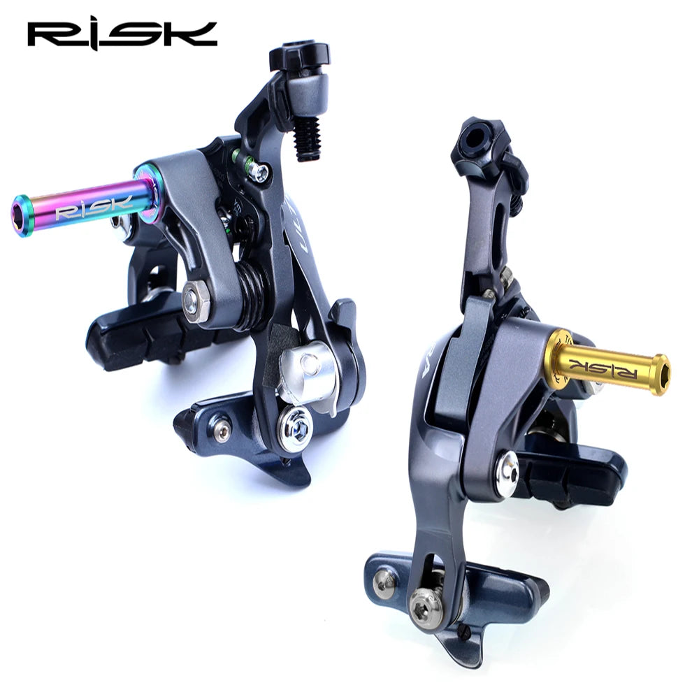RISK Bicycle C Brake Caliper GR5(TC4) Titanium Road Bike C Clamp Fixed Nuts With Washer M6 x 10/15/20/25/30/40mm Cycling Parts