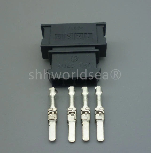 shhworldsea  4 Pin 4D0972704 191972714 Car Door Horn Socket Automotive Brake Light Switch Connector 4D0 972 704 For VW Audi