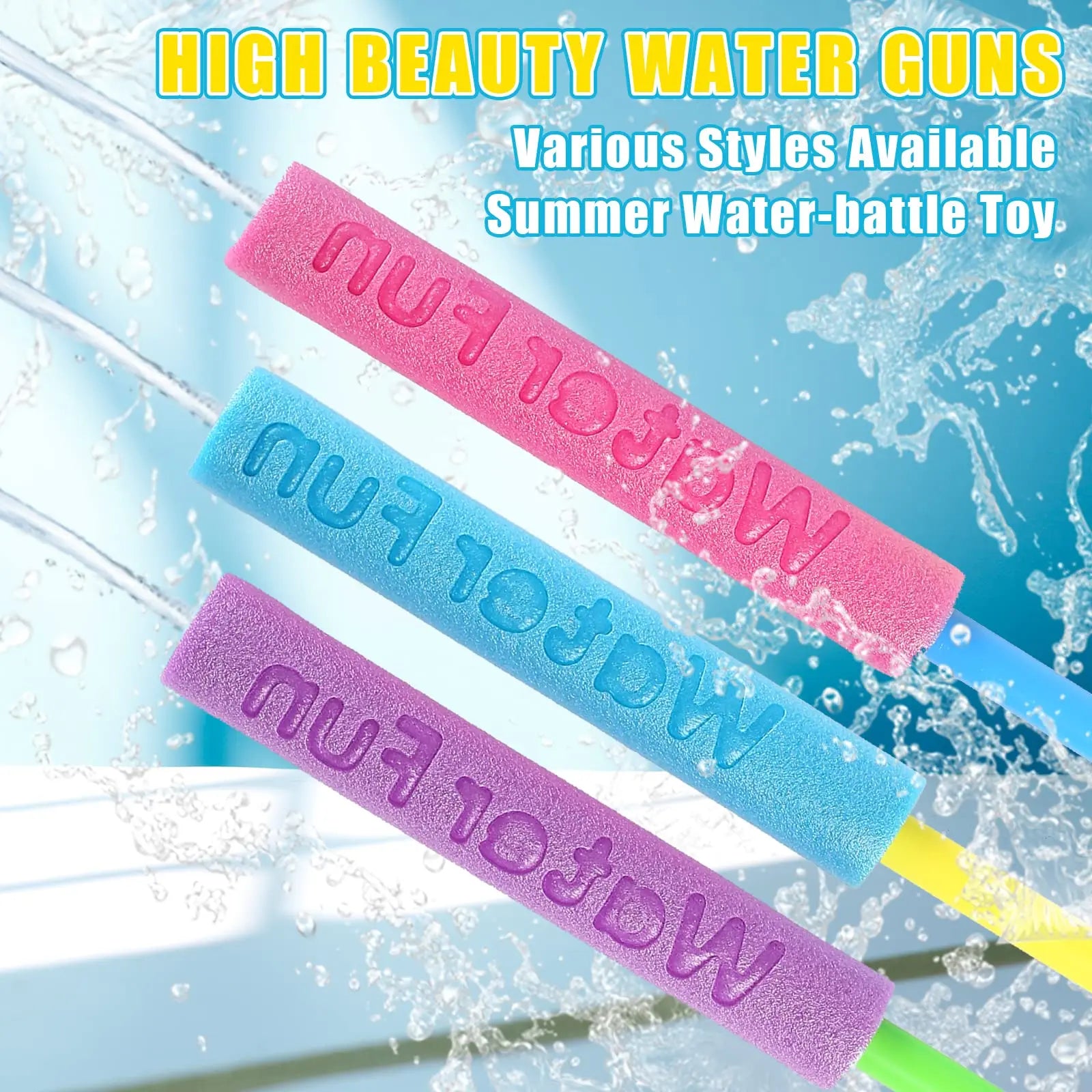 5/10Pcs Water Gun for Kids Summer Foam Watergun Toys Water Squirter Soaker Blaster Shooter Outdoor Swimming Pool Beach Games Toy