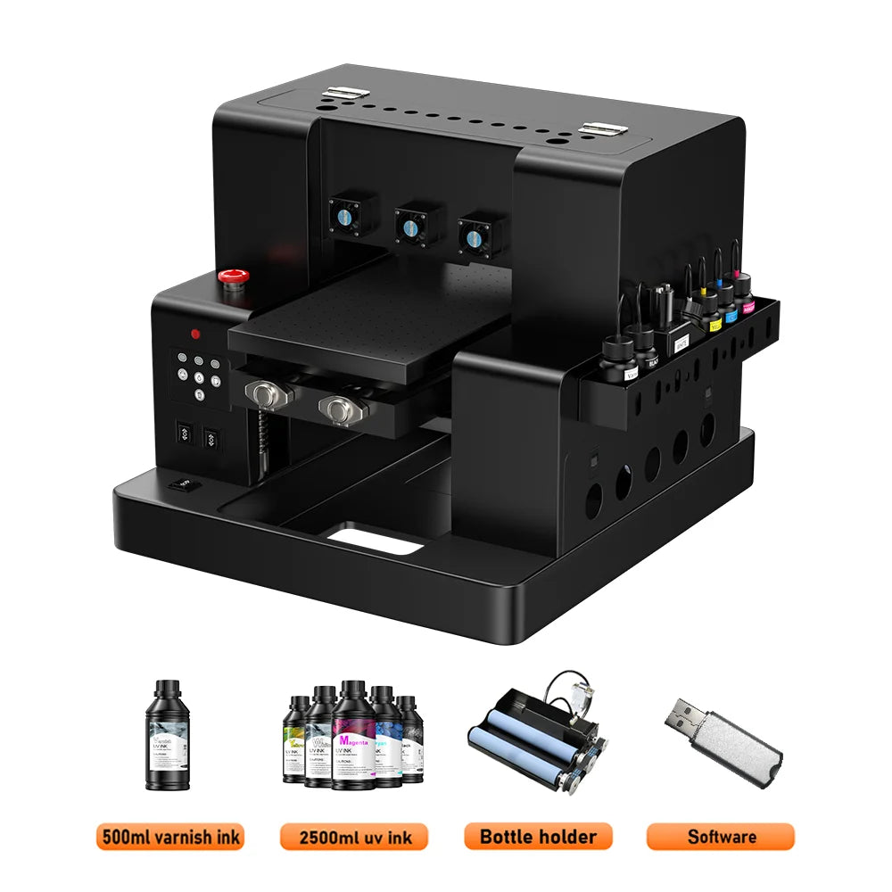 UV DTF Impresora Printer A3/A4 L805 UV Flatbed Printer UV DTF Sticker Printer For Bottle Print Acrylic Metal Wood 3D UV Printer