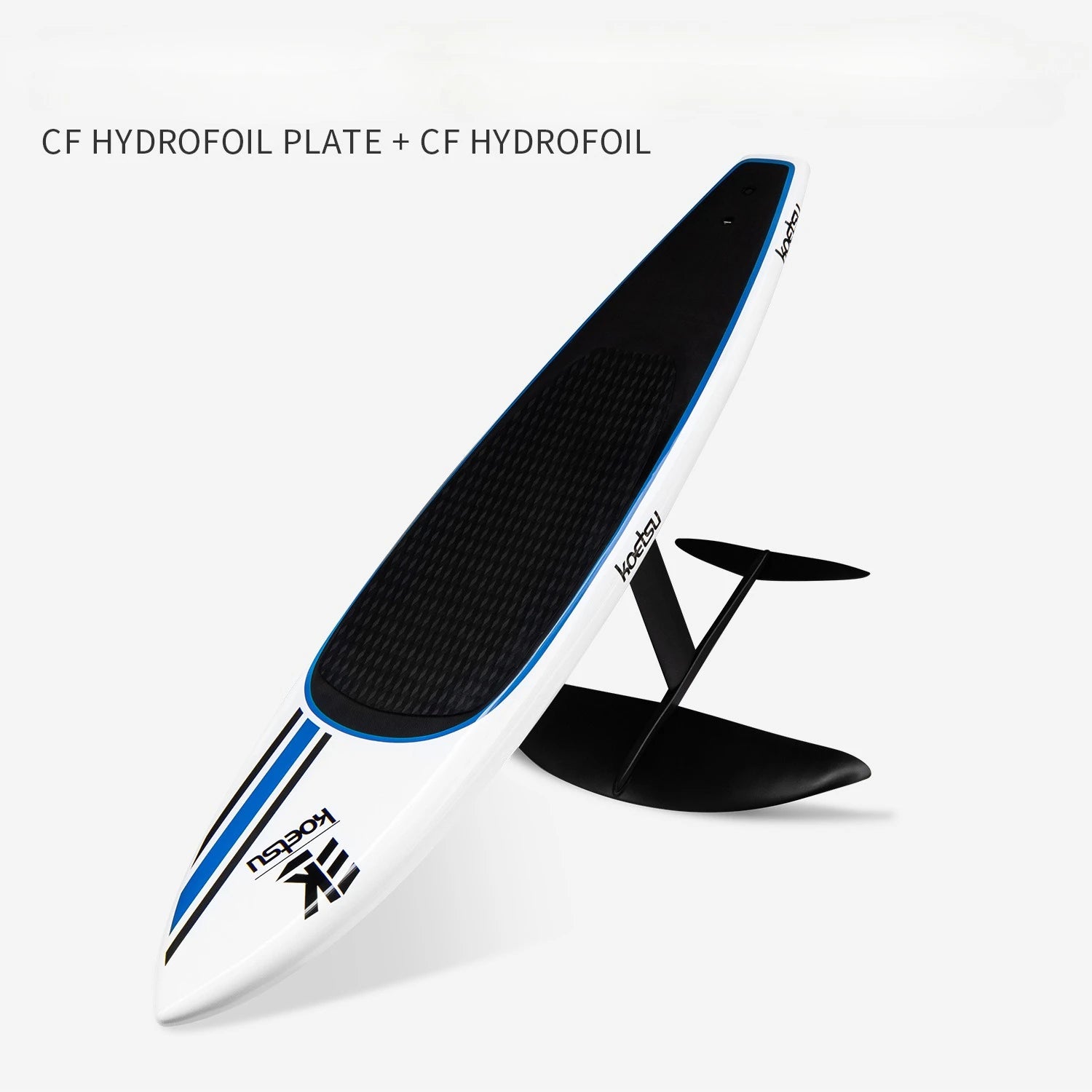 Unpowered Carbon Fiber Hydrofoil SUP Paddle Board with Wind Wing, Stand-Up Board Ocean/Lake Cruising, Efficient Sailing