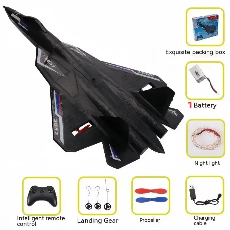 ZY525 Water Remote Control Small Aircraft for Boys and Children Toys Fixed Wing Aircraft Model Water, Land, and Air Aircraft j20