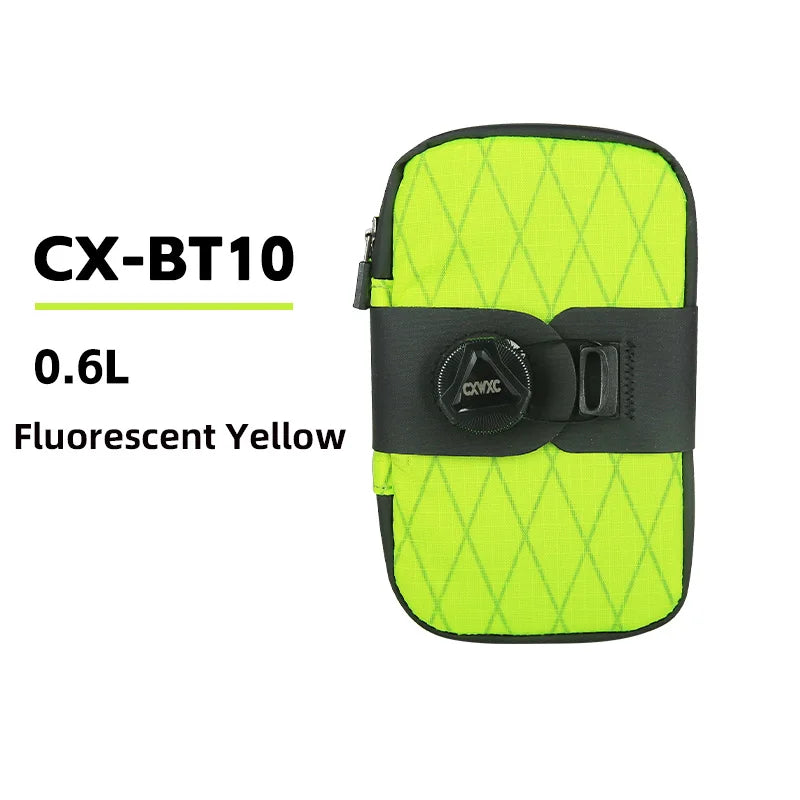 CXWXC Mini Bicycle Saddle Bag 0.6L Lightweight Small MTB Road Bike Tail Bag Portable Multi function boa Lockable Cycling Bag
