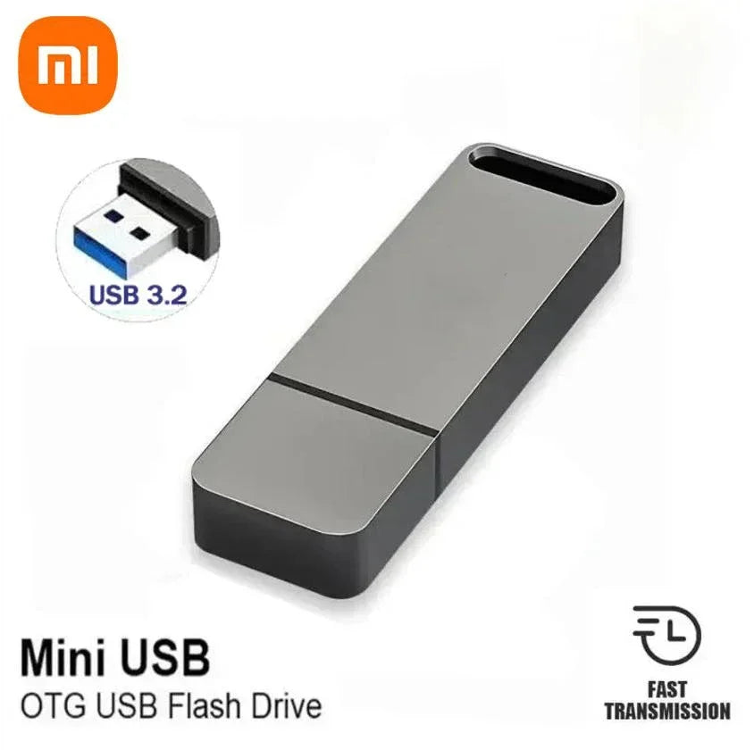Xiaomi Mijia 16TB Flash Drive OTG USB3.2 High Speed ​​Transfer Pen Drive Key 8TB 4TB Portable Metal Memory Drive Waterproof