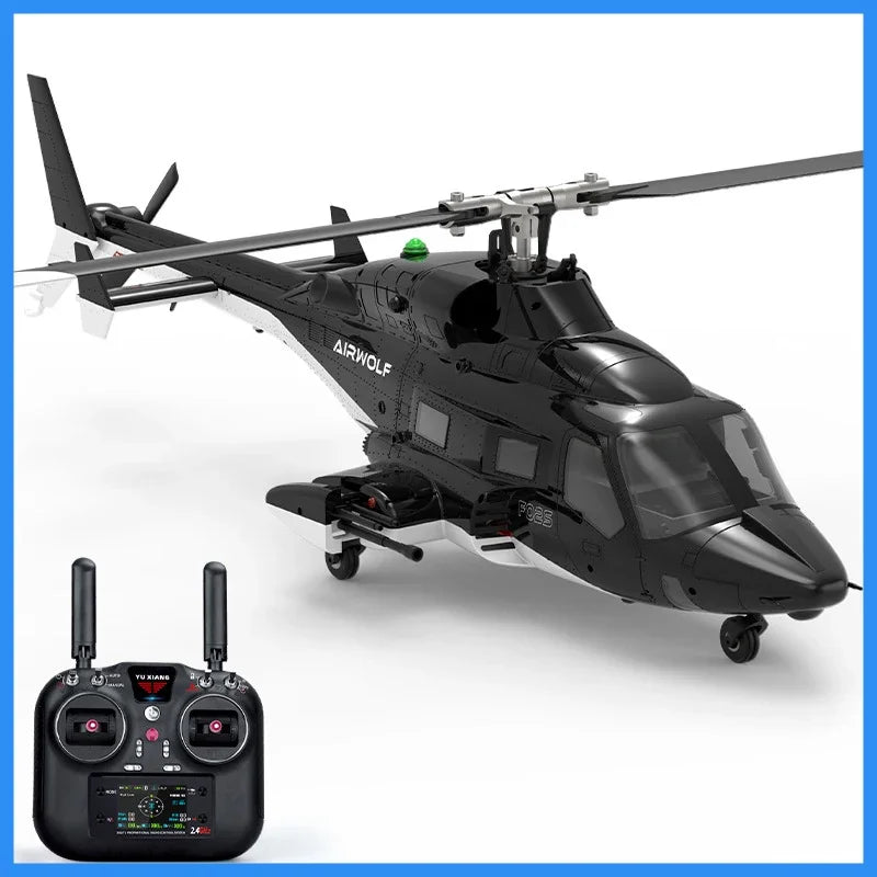 Yuxiang F02s Flying Wolf Armed Remote Control Helicopter Gps Positioning Automatic Return 1:34 Remote Control Aircraft 6-Channel