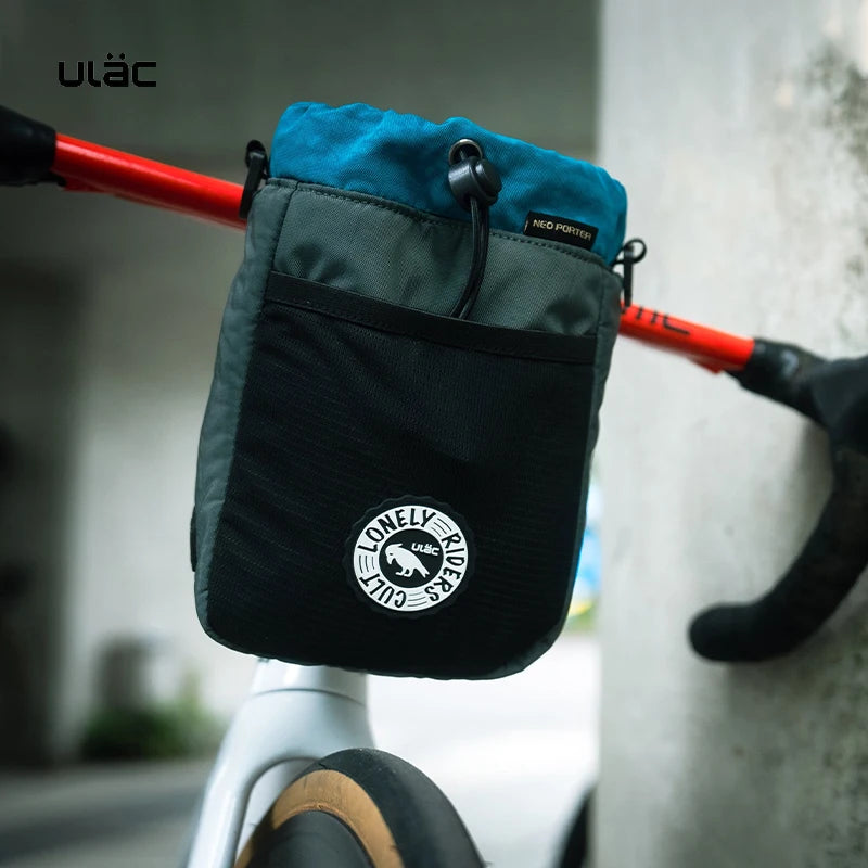 ULAC Bike Handlebar Stem Bag 1L/2.2L C-HOLD Bag Water Bottle Cycling Bags Bicycle Tools Storage Pouch Riding Touring Commuting