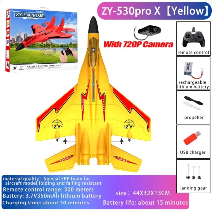 RC Plane SU35 2.4G With LED Lights Aircraft Remote Control Flying Model Glider Airplane SU57 EPP Foam Toys For Children Gifts