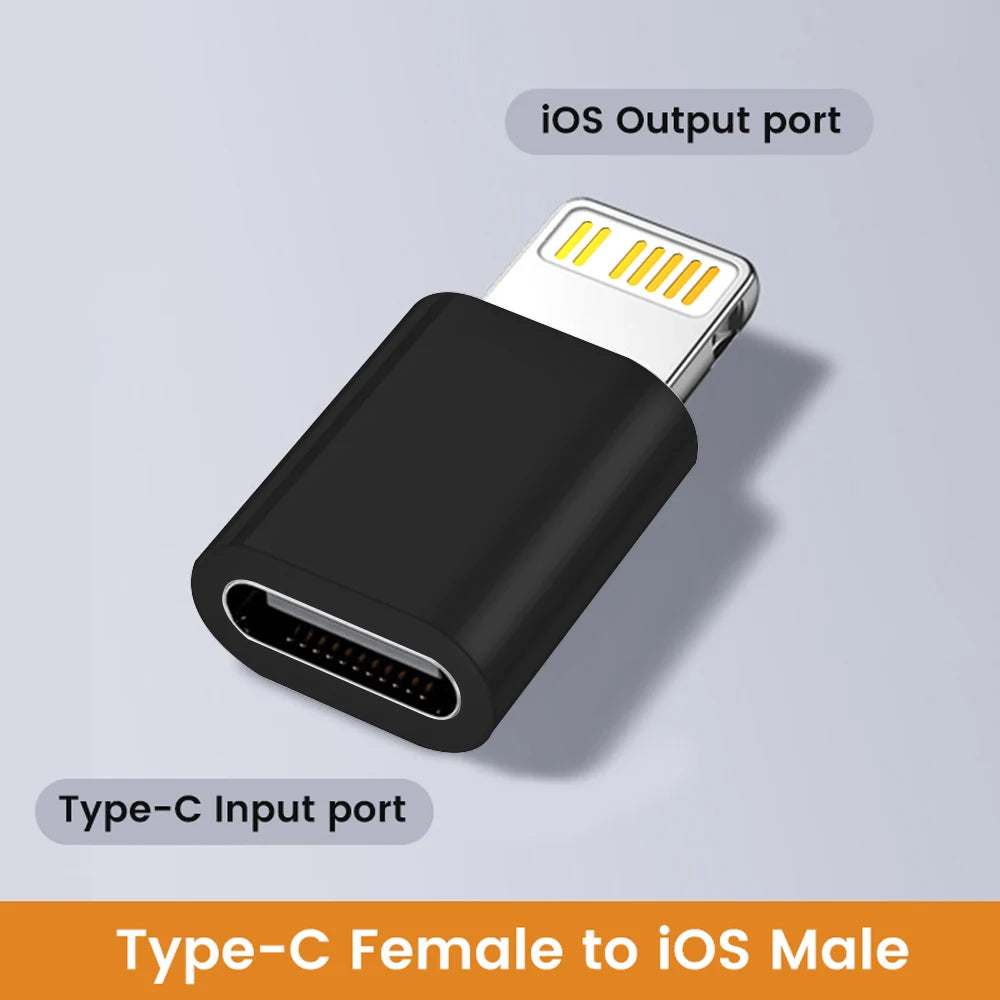 Type c To Lightning Adapter Female Type C Adapter for Ios Fast Charging Adaptador USB C Converter for iPhone