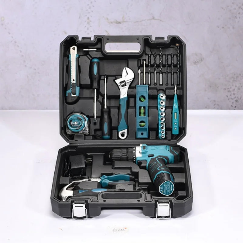 63 Piece ZTEN High-power Lithium Electric Hand Drill Multifunctional Household Hardware Tool Combination Handheld Drill Set