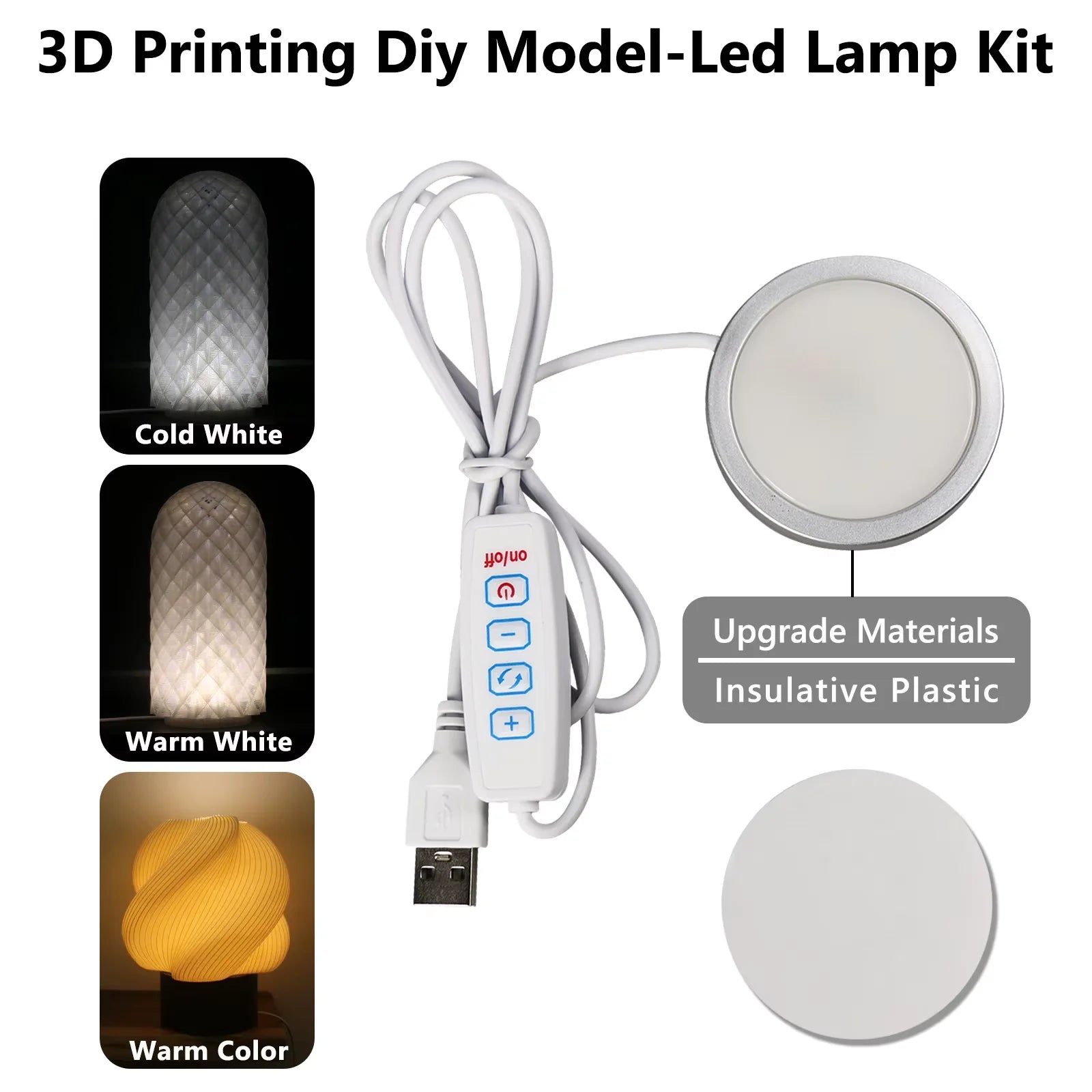 For Bambu Lab 3D Printing DIY Creative Model Computer Wireless Mouse Aviation Model Engine LED Light Kit 001 3D Printer Par
