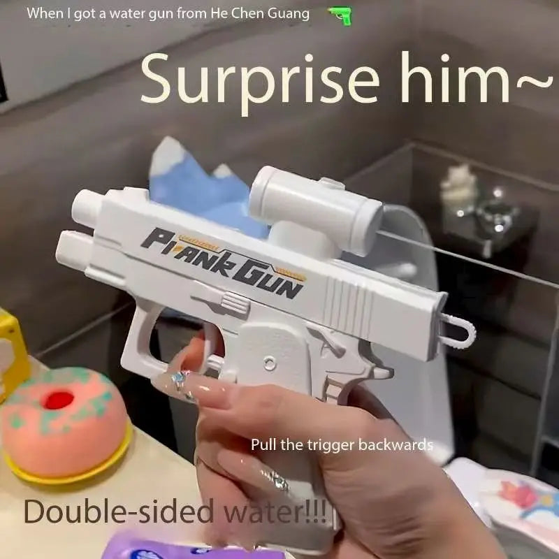 Funny Double-Sided Reverse Water Gun - Summer Prank Toy,Mini Tactical Water Sprayer for Kids &amp; Adults, Pool Beach Water Fight