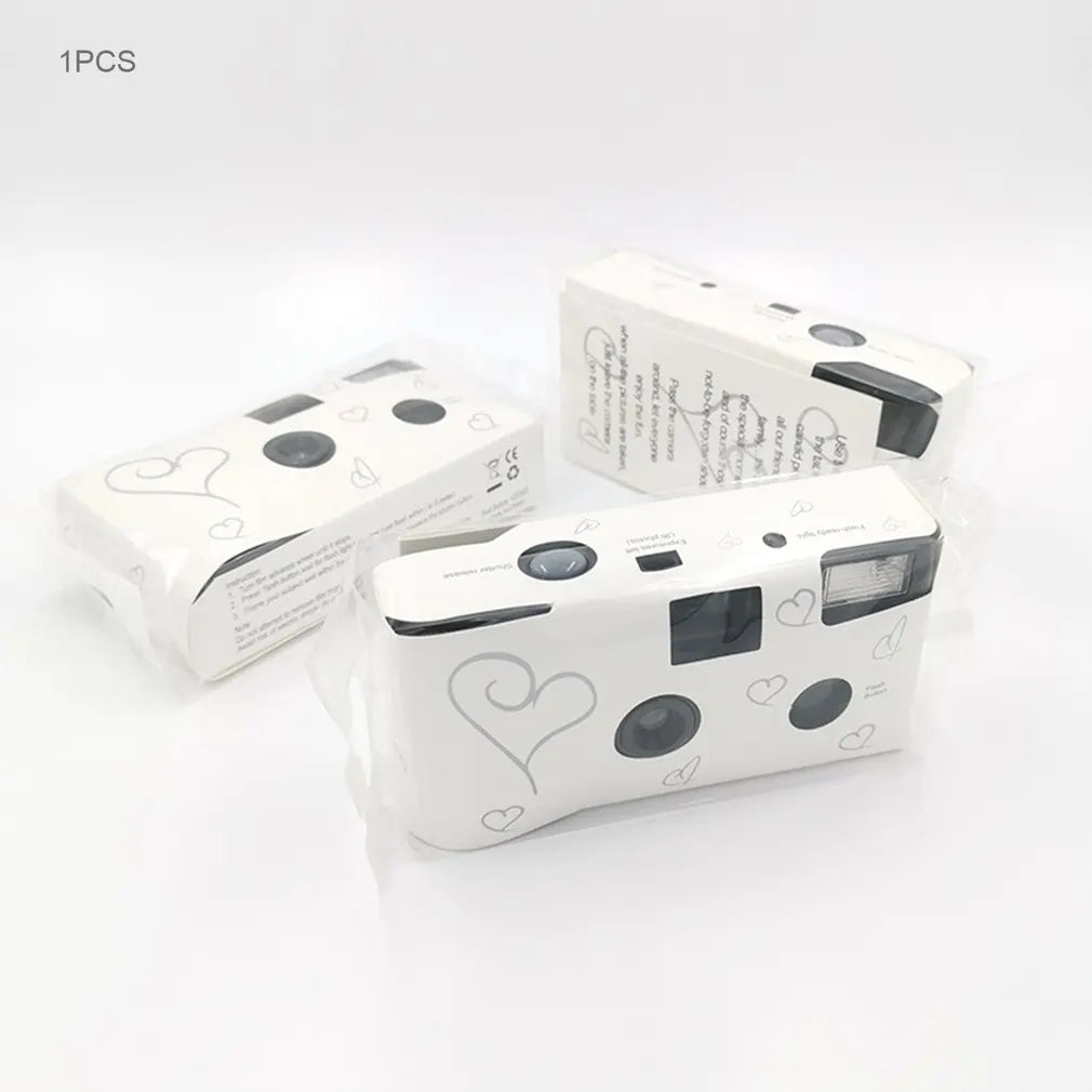 1-6 PCS Retro 27 Photos 35mm Disposable Film Camera Manual Fool Optical Camera Children's Gift Single Use Camera Film Sets ﻿