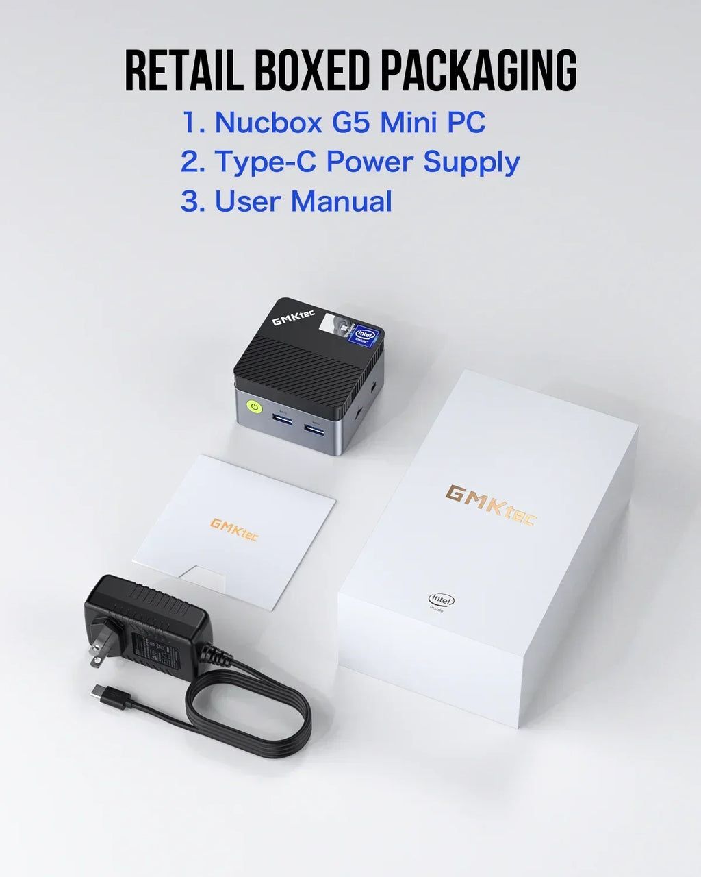 GMKtec G5 mini pc Intel 12th N97 Windows 11 Pro Desktop DDR5 4800MT/s M.2 2242 SATA WiFi5 BT4.2 Protable diy gaming computer