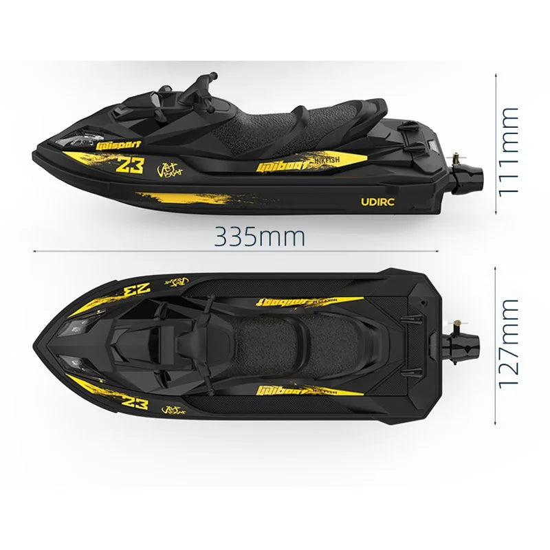 UDI023 RC Speedboat 2.4G Jet Spray RC Boat Remote Control Ship Waterproof Self-Righting LED Lights RTR High-Speed ​​Models Toys