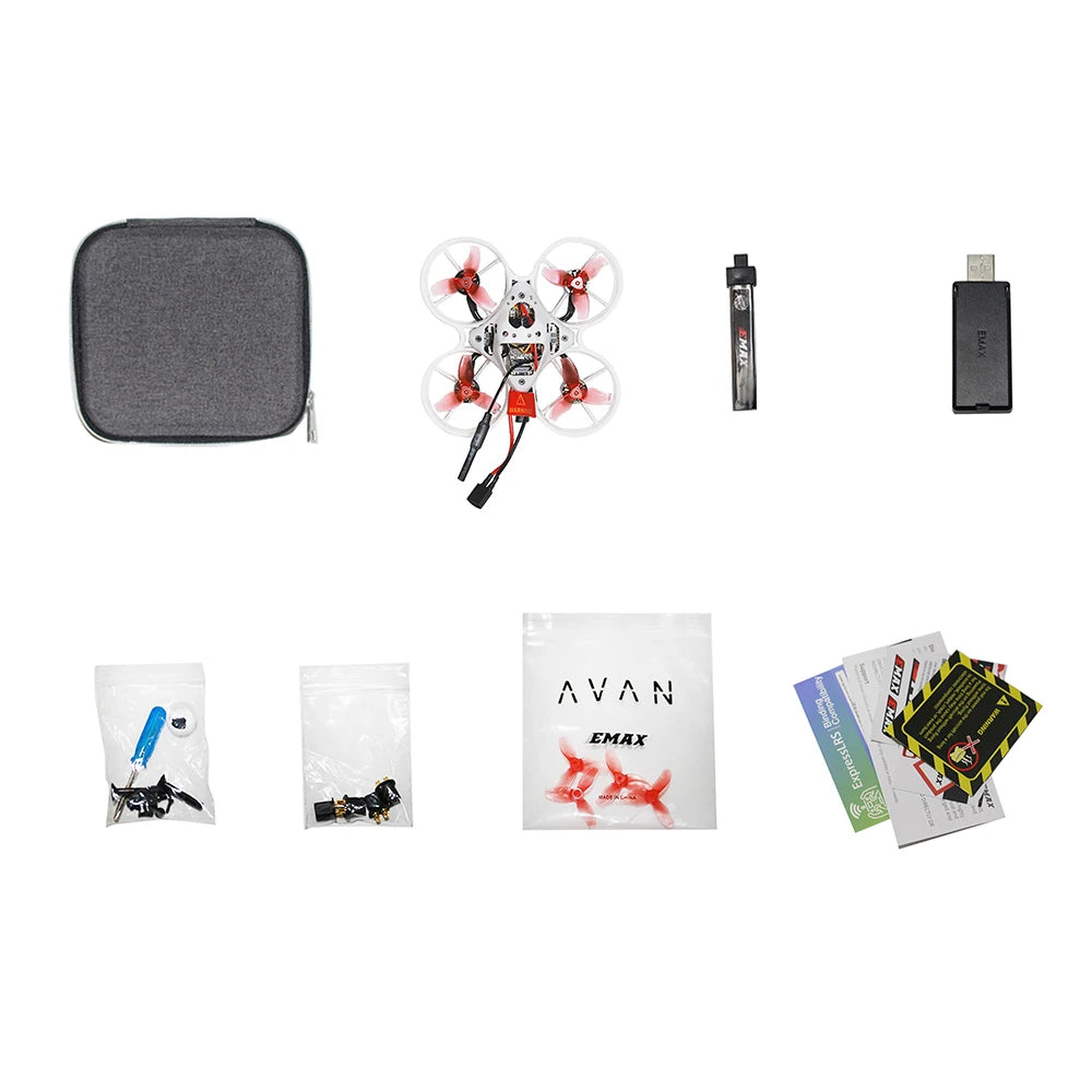 Emax Tinyhawk Nanoscout 65mm 08015 22000KV 4in1 6A ELRS RX FPV Racing Drone BNF RTF for Children Toys