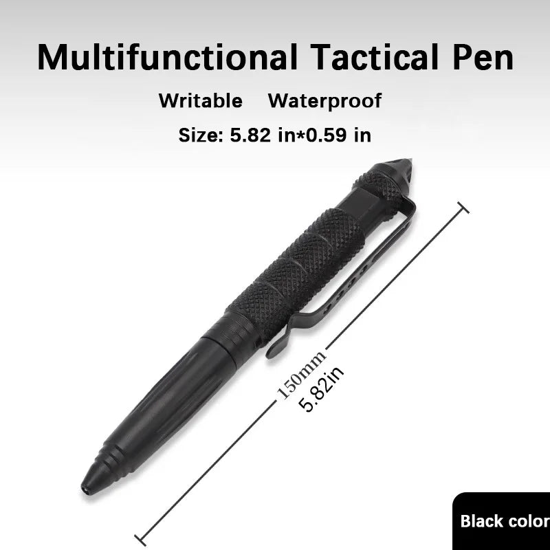 High Quality Metal Military Tactical Pen School Student Office Ballpoint Pens Emergency Glass Breaker Self Defense EDC Supplies