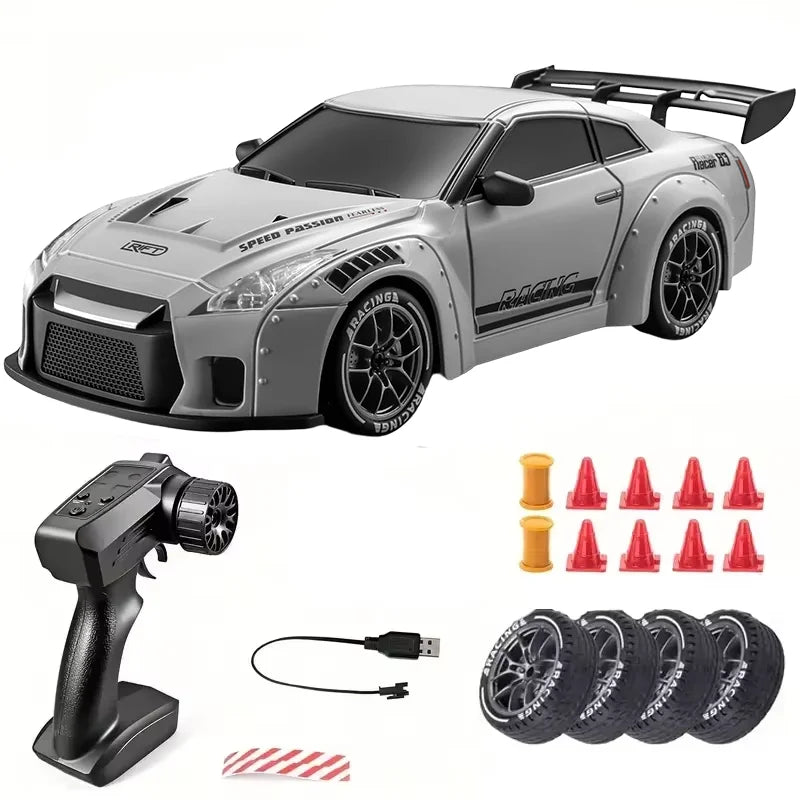 New 4WD Rc Cars 1:24 RC Drift Car 2.4G with Dual Drifting Tires and LED Lights 20+KM/H Race Toy Remote Control Car for Adult Kid