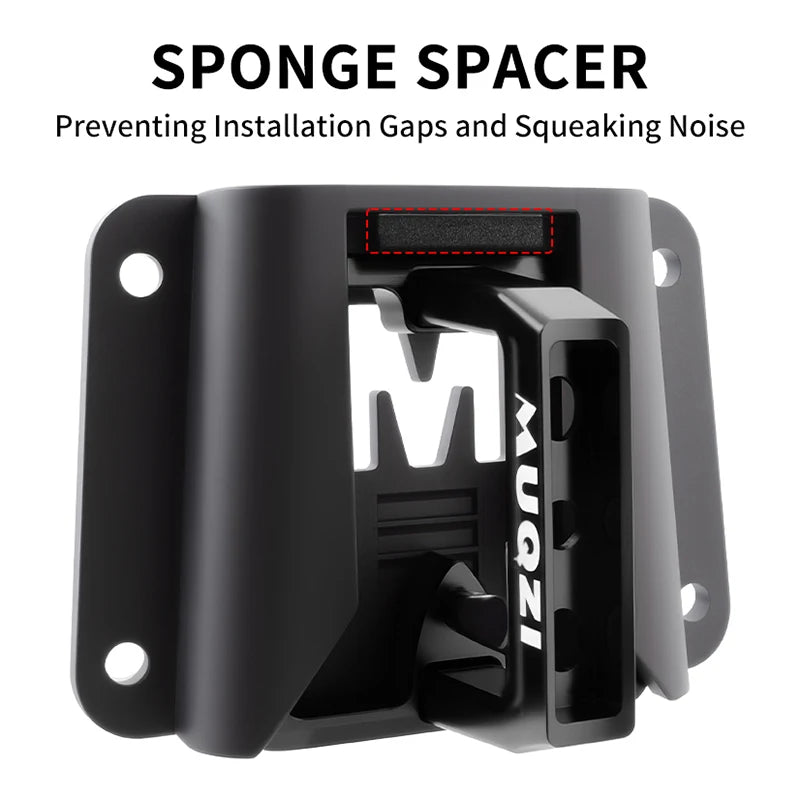 MUQZI for Brompton Bag Front Carrier Mount Adapter Bike Front Bag Block Carrier Bracket with Screws Folding Bike Accessories