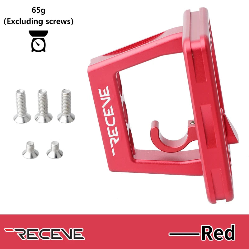 RECEVE Folding Bike Front Shelf Mount 3 Hole Bicycle Split Pig Nose Pad BMX Aluminum Alloy Front Bag Carrier Block For Brompton