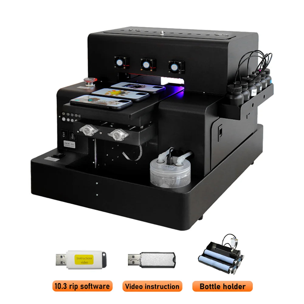 UV DTF Impresora Printer A3/A4 L805 UV Flatbed Printer UV DTF Sticker Printer For Bottle Print Acrylic Metal Wood 3D UV Printer