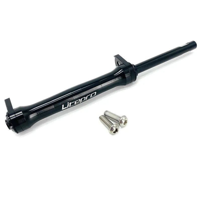 Litepro Easywheel & Extension Rod For Brompton Folding Bike Rear Cargo Rack Bearing Easy Wheel Telescopic Bar Aluminum Alloy