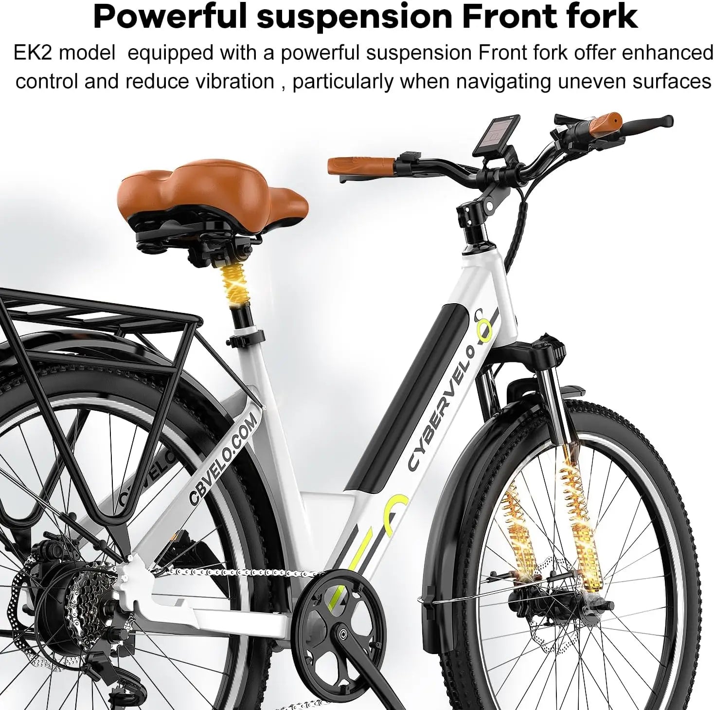 1000 Peak Electric Bike for Adults,up 80 Miles Removable Battery Ebike, 26" Electric E Bike with 7-Speed,Adult Electric Bicycles