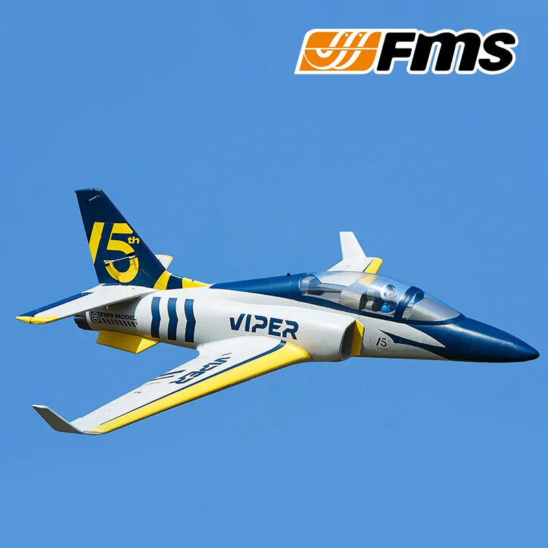 FMS 70mm Viper V2 PNP RC Airplane Ducted Fan EDF Jet Trainer 6S 6CH With Retracts Flaps Model Hobby Plane Aircraft Avion EPO