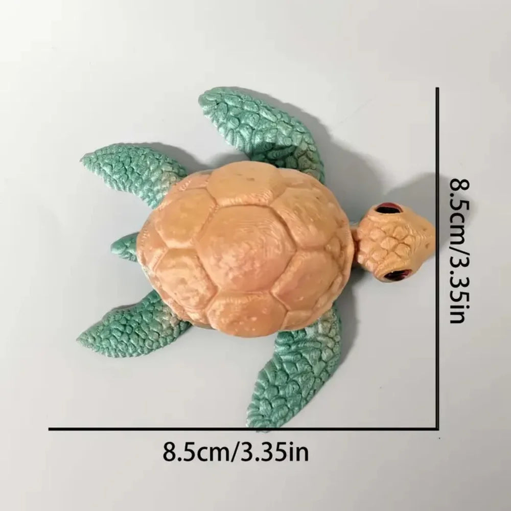 3D Printed Turtle Model With Movable Joints Creative Collection Desktop Decoration Handmade Holiday Gifts For Anime Models