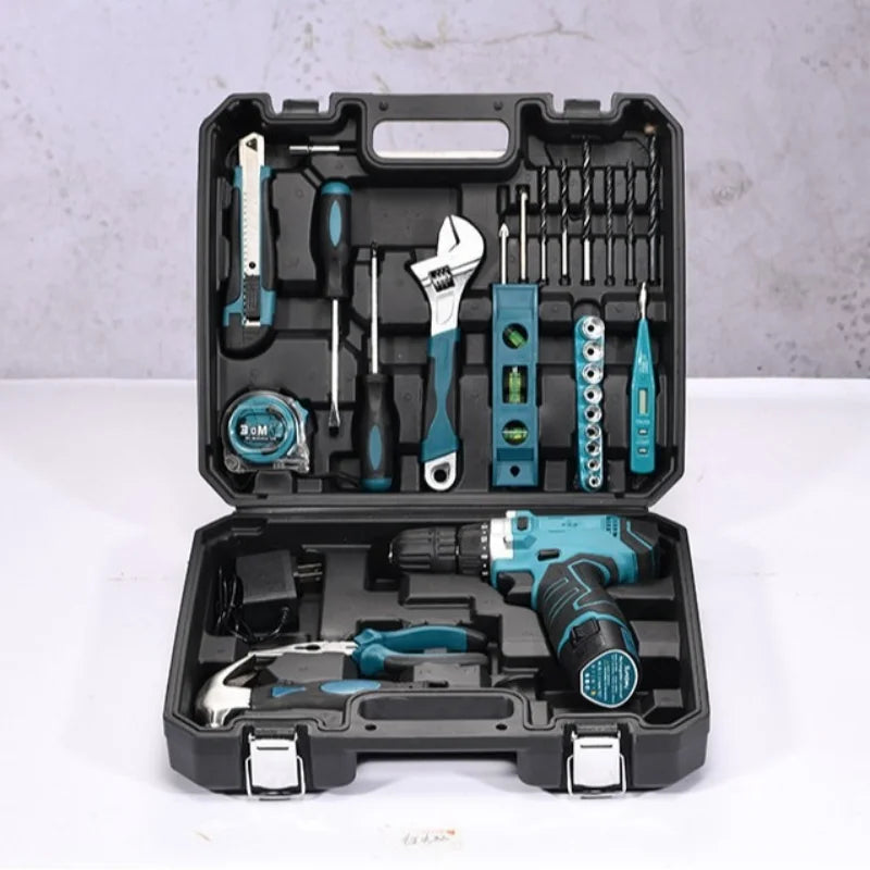 63 Piece ZTEN High-power Lithium Electric Hand Drill Multifunctional Household Hardware Tool Combination Handheld Drill Set