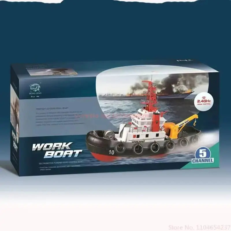 Hot Selling Remote Control Rc Ship Simulation Fire Boat With Spray Water Model High-Speed And Ultra Long Endurance Rescue Boat