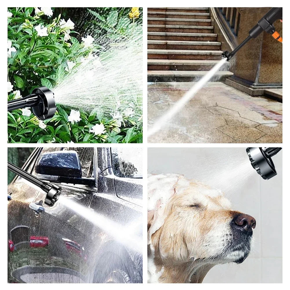 মাকিটা ১৮ ভোল্ট ব্যাটারির জন্য ব্রাশলেস গার্ডেন ওয়াটার গান কর্ডলেস ২০০ বার হাই প্রেসার ওয়াশার ৬ ইন ১ কার ওয়াশিং ওয়াটার গান স্প্রেয়ার
