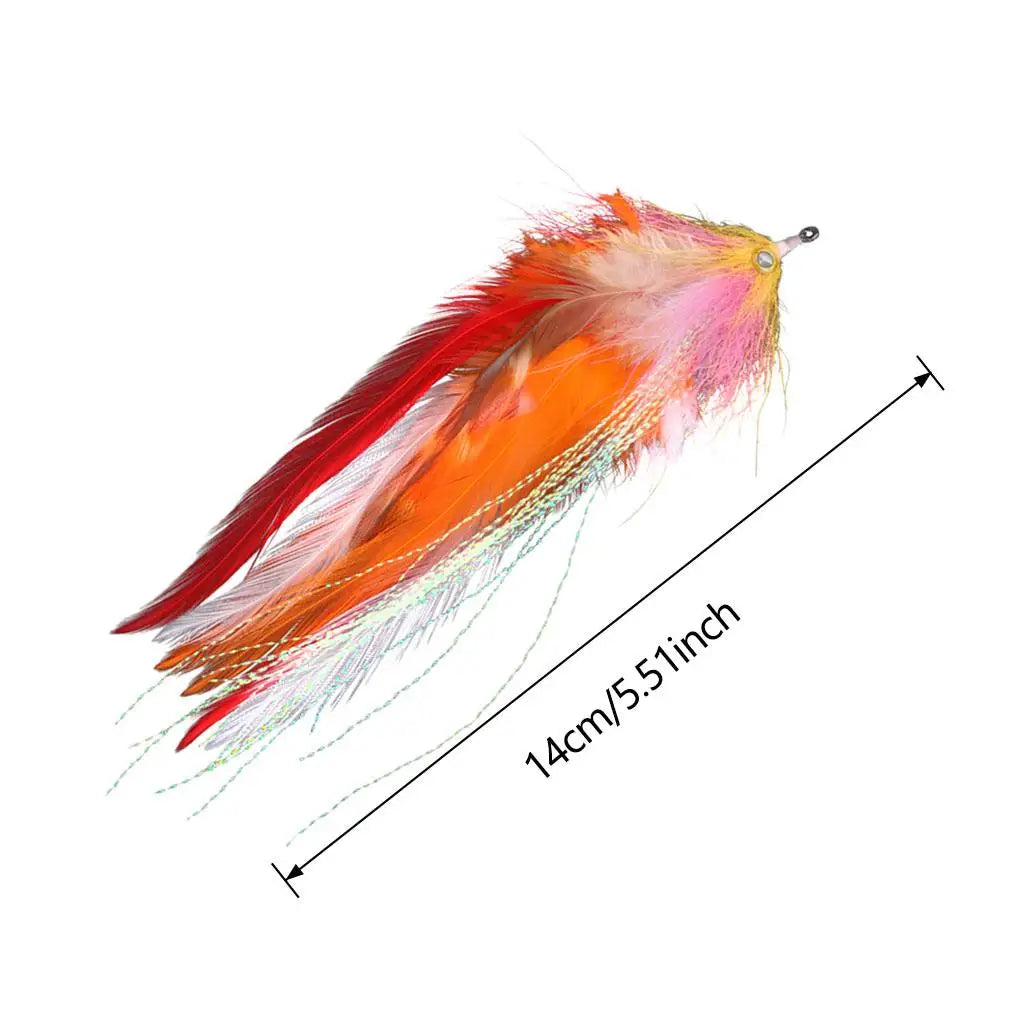 6" Fly Fishing Saltwater Flies Streamer Steelhead Salmon Striper Musky Pike