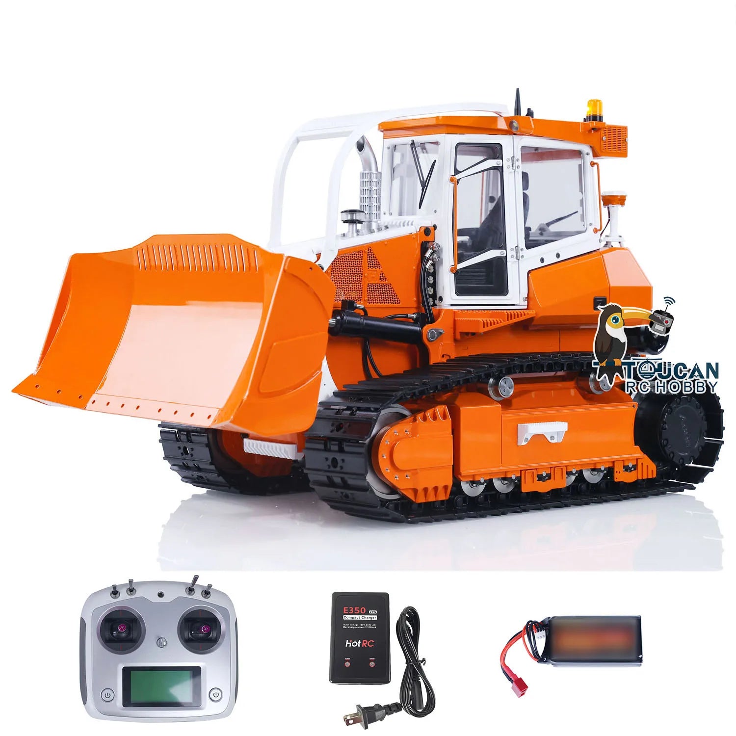 LESU 1/14 Aoue 850K RC Dozer Metal Hydraulic Remote Control Painted Black Tracks Bulldozer TOUCAN DIY Trucks Car Model Boys Toys