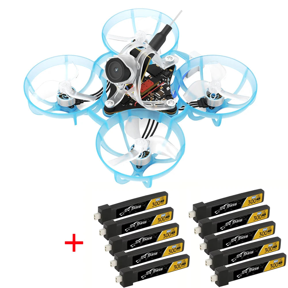 BETAFPV Air65 Brushless Whoop Quadcopter 5IN1 Racing Freestyle Mini Drone Tattu 300mAh 1S 75C Battery