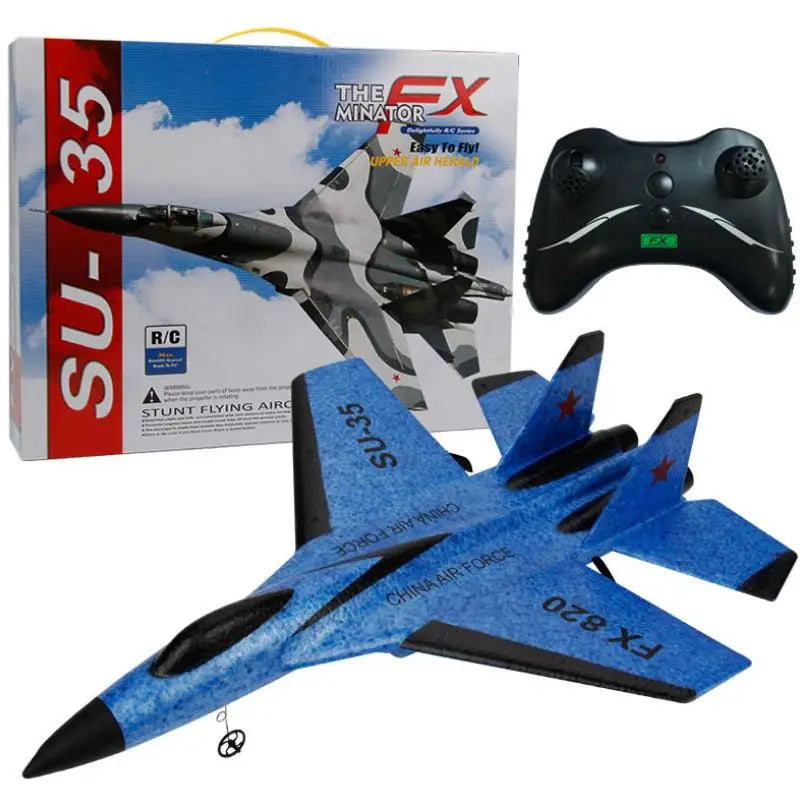FX620 RC Plane Toy Cessna 150m Jet Su35 Electric Foam Flyer Remote Control Hawker Glider Airplane Model 2.4G Hand Throw Wingspan