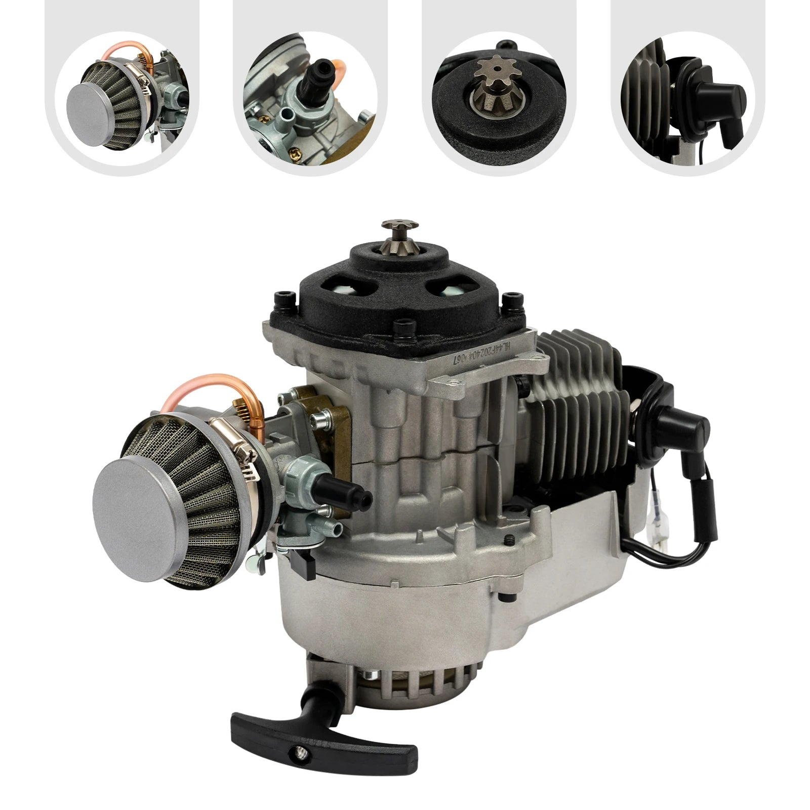49CC 2Stroke Pull Start Engine Motor for Pocket Bike Mini Dirt Pit Bike Quad ATV