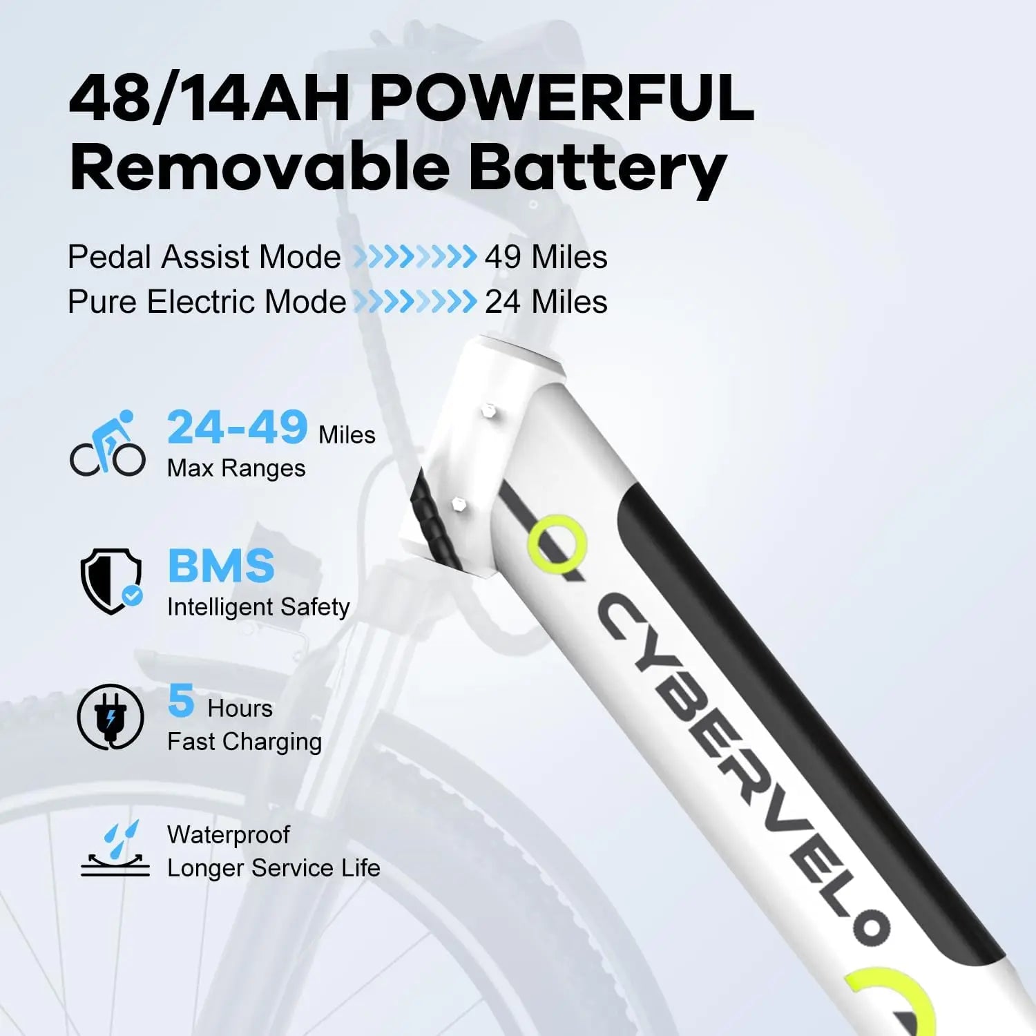 1000 Peak Electric Bike for Adults,up 80 Miles Removable Battery Ebike, 26" Electric E Bike with 7-Speed,Adult Electric Bicycles
