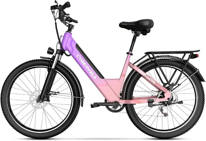 1000 Peak Electric Bike for Adults,up 80 Miles Removable Battery Ebike, 26" Electric E Bike with 7-Speed,Adult Electric Bicycles
