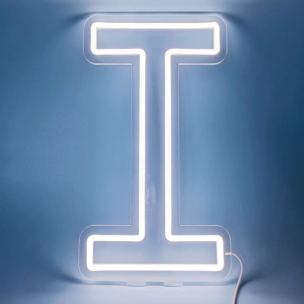 45cm High Stand-Up Neon Letter Sign USB Plug-In Night Light Sweet Alphabet for Wedding Birthday Home Bar Festival Decor