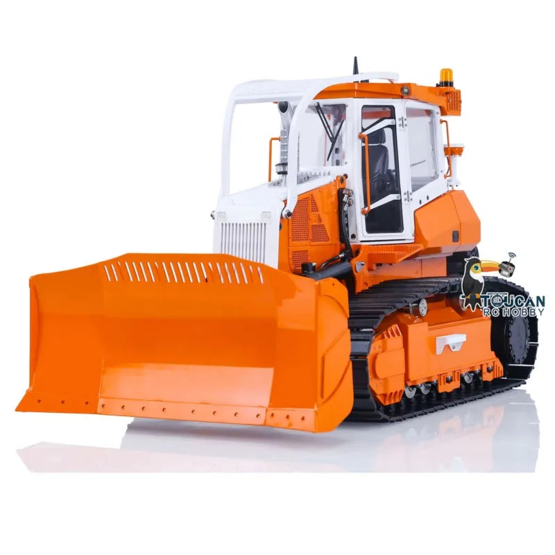 LESU 1/14 Aoue 850K RC Dozer Metal Hydraulic Remote Control Painted Black Tracks Bulldozer TOUCAN DIY Trucks Car Model Boys Toys