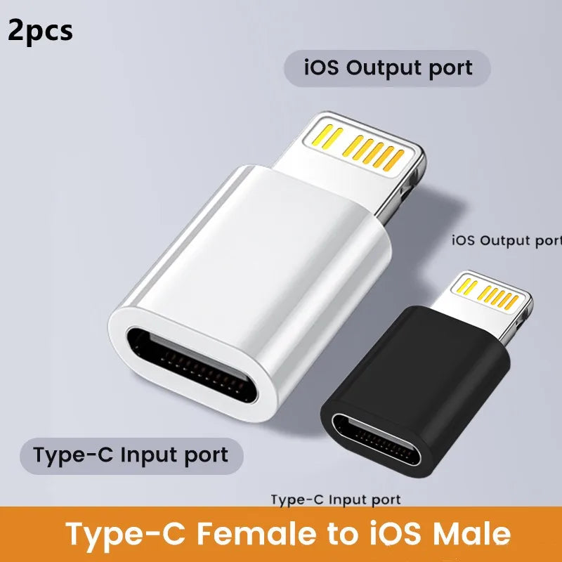 Type c To Lightning Adapter Female Type C Adapter for Ios Fast Charging Adaptador USB C Converter for iPhone