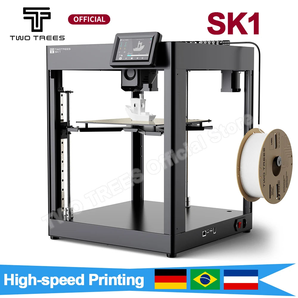 Twotrees SK1 3D Printer 700mm/s Klipper 3D Impresora CoreXY With Automatic Leveling Screen High Speed ​​Printing FDM 3D Printer